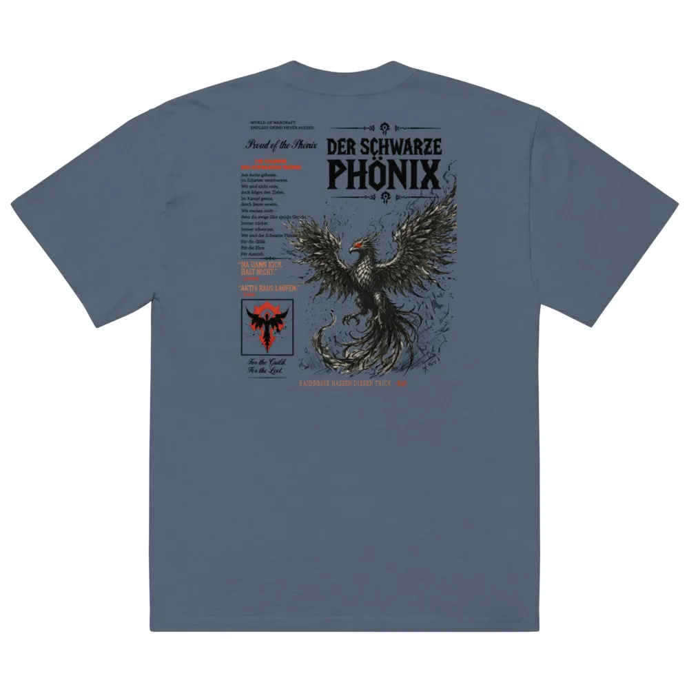 Schwarzer Phönix Oversized t-shirt
