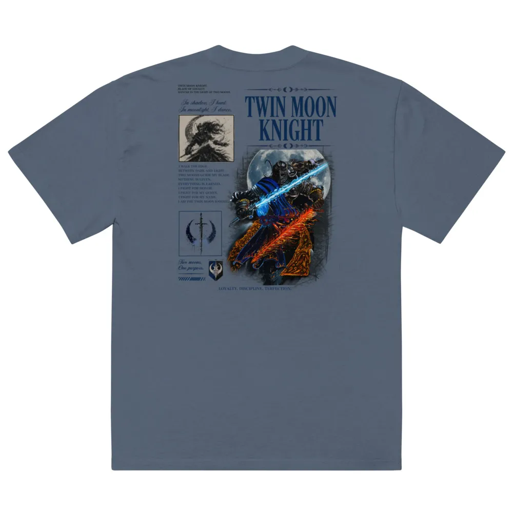 Twin Moon Knight Oversized t-shirt